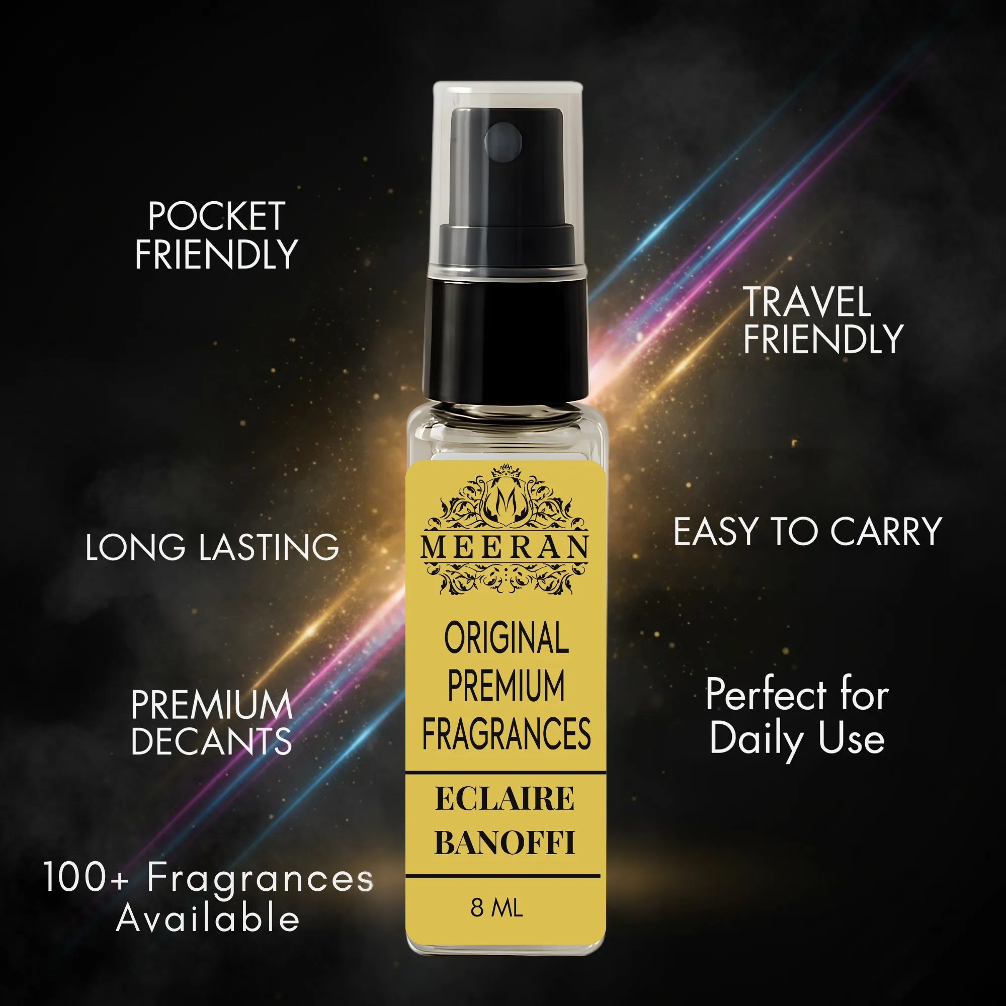  Lattafa Eclaire Banoffi (8ML) Eau de Parfum Spray for Women | Decented From Original Bottle| Long Lasting Perfume |